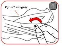 Giầy trượt patin Cougar MZS-835LE - bước 1 Giầy trượt patin Cougar MZS-835LE - bước 1