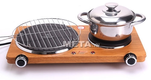 Bếp đôi hồng ngoại Magic A37 thiết kế thông minh, không kén nồi.