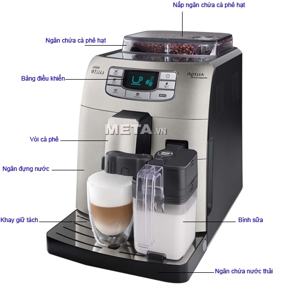 Máy pha cà phê Saeco Intelia One Touch Cappuccino HD8753