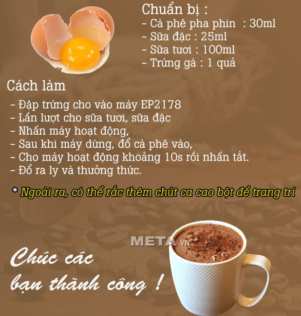 Cách tạo bọt cà phê trứng với máy đánh sữa Kahchan EP2178