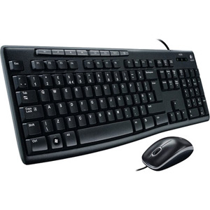 Bộ bàn phím chuột có dây Logitech MK200