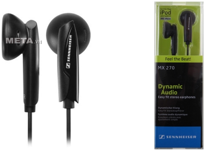 Tai nghe Sennheiser MX 270 có thiết kế nhẹ, đem lại cảm giác tự nhiên khi sử dụng.