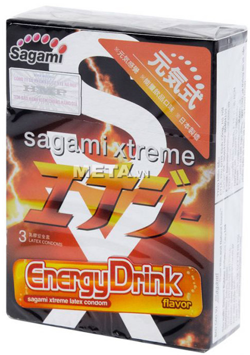 Bộ 2 hộp bao cao su Sagami Xtreme Energy (1 hộp 3 chiếc - 2 hộp 6 chiếc)