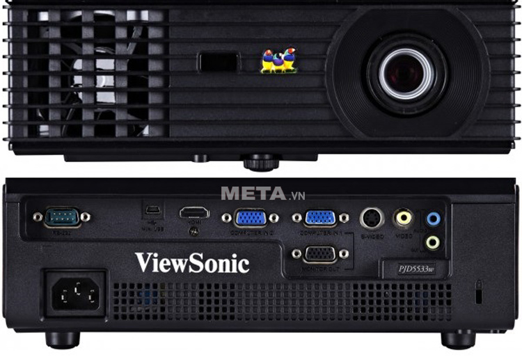 Máy chiếu ViewSonic PJD5533W có thể chiếu hình ảnh 3D trực tiếp từ máy phát 3D Blu-ray®