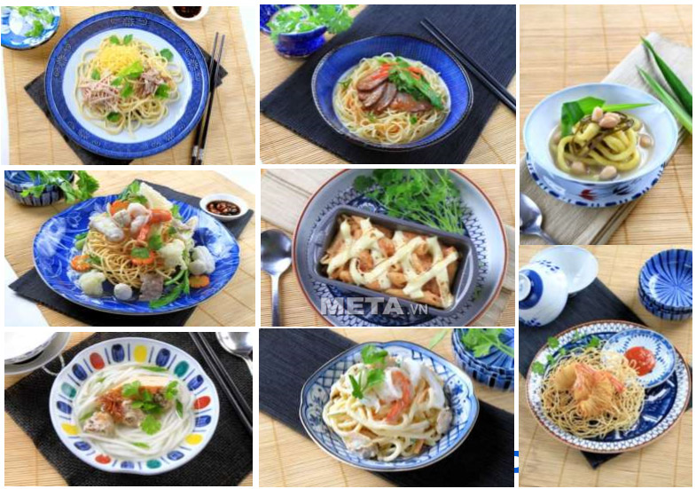 Máy làm mỳ Philips HR2365 giúp chế biến các món ăn Việt với mỳ, nui, hoành thánh