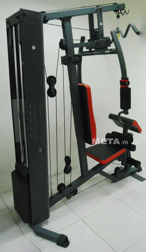 Giàn tạ đa năng Life 2005 có khung chắc chắn bằng thép chịu lực cao.