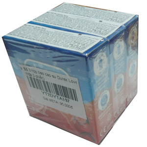 Bộ 3 hộp bao cao su Durex Love (3 hộp 9 chiếc)
