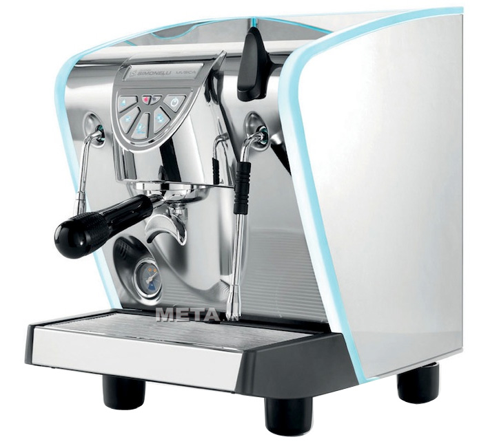 Máy pha cà phê Nuova Simonelli Musica Lux có thể pha cà phê Espresso, Cappuccino dễ dàng.