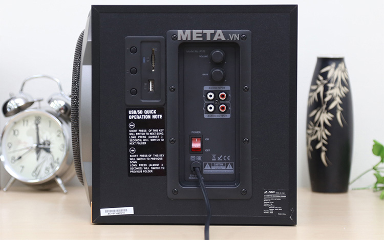 Loa Fenda A521 2.1 được tích hợp cổng cắm USB, thẻ nhớ SD, DVD, TV, PC, MP3 tiện dụng. Loa Fenda A521 2.1 được tích hợp cổng cắm USB, thẻ nhớ SD, DVD, TV, PC, MP3 tiện dụng.