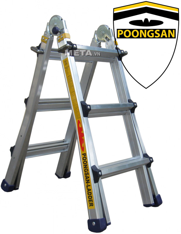 Thang nhôm Poongsan PS-43 có thể thu gọn, dễ dàng mang vác