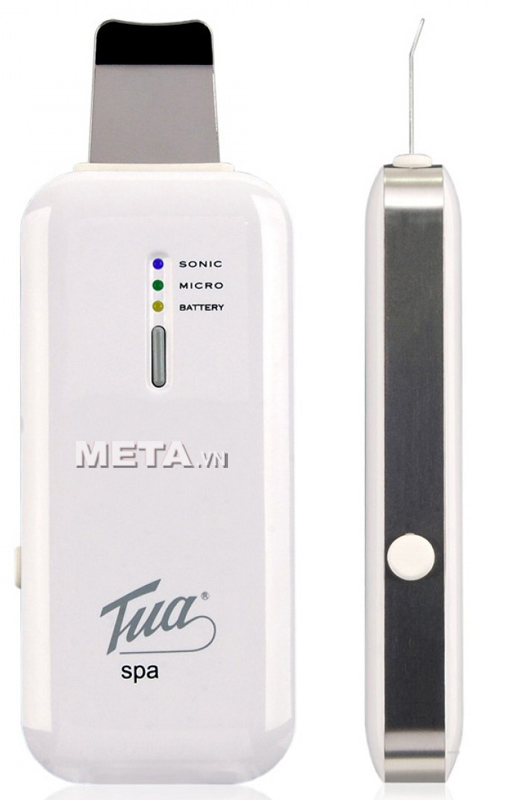 Máy massage mặt, làm sạch sâu và thanh tẩy da TuaSpa thiết kế siêu mỏng, nhỏ gọn chỉ nặng 180g.