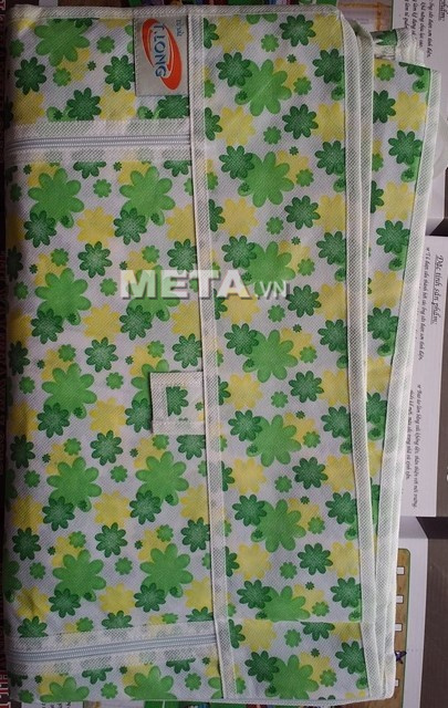 Tủ vải Thanh Long TVAI07 1,3m họa tiết xanh lá