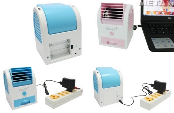 Quạt đá mini Smart IM-1000 có thể sử dụng nhiều nguồn năng lượng khác nhau