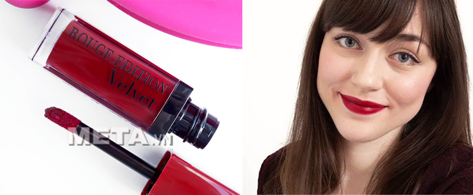 Son Bourjois Rouge Edition Grand Gru 08 - Màu đỏ cherry, cực kì nổi bật.