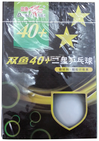 Quả bóng bàn Double Fish 40+ 2 sao dùng thi đấu và tập luyện