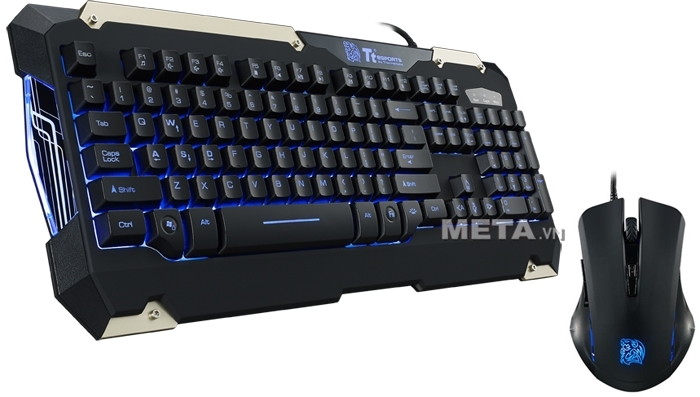 Bộ bàn phím và chuột chơi game Tt eSports COMMANER KB-CMC-PLBLUS-01
