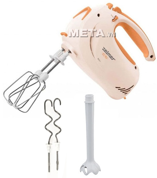 Máy đánh trứng cầm tay Zelmer 481.5 Ecru có thể trộn bột, đánh trứng, đánh cháo