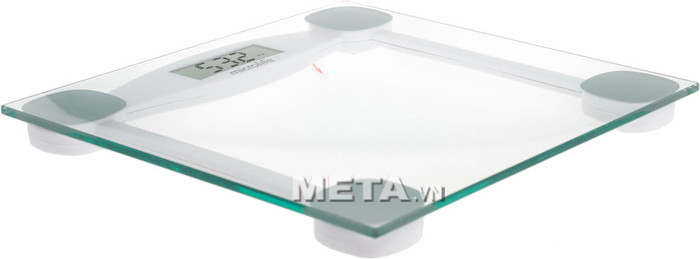 Cân sức khỏe Microlife WS 50A có bề mặt đứng làm bằng kính chịu lực.