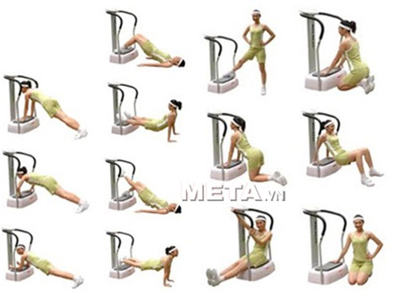 Các tư thế tập với máy rung toàn thân mà các bạn nên tham khảo.