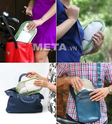 Hộp đựng cơm trưa Take N Eat thiết kế mỏng dẹt dễ dàng bỏ trong túi xách.