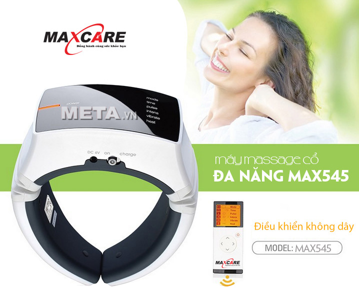 Máy massage cổ gáy Maxcare Max545 đập tan cơn đau nhức, mỏi cổ