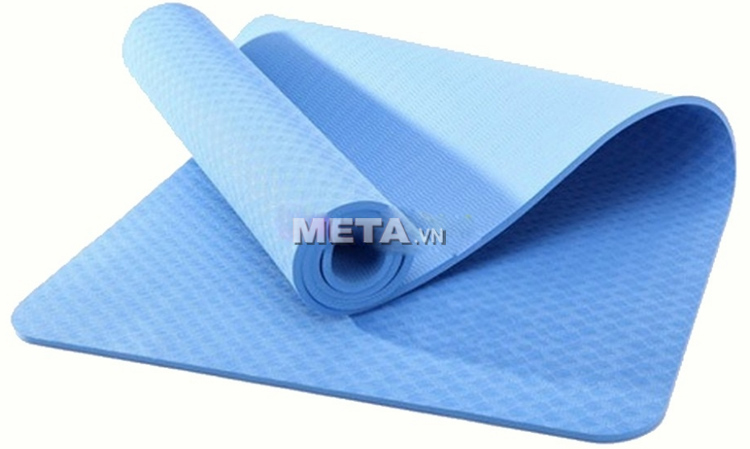 Thảm Yoga TPE 8 ly màu xanh dương