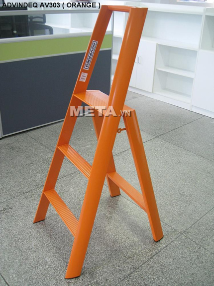 Thang nhôm Đài Loan AV303 (Orange) thiết kế 3 thuận tiện cho người sử dụng