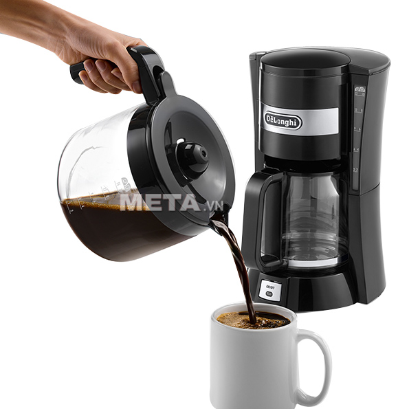 Máy lọc cà phê Delonghi Drip ICM15210 có thể pha được nhiều tách cà phê cho 1 lần sử dụng.