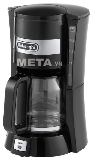 Máy lọc cà phê Delonghi Drip ICM15210 có màu đen sang trọng, thân máy được làm bằng nhựa cao cấp, siêu bền.