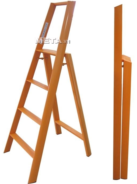 Thang nhôm Đài Loan 4 bậc Advindeq AV304 (Orange)
