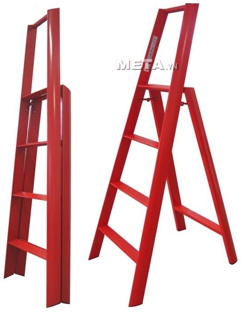 Thang nhôm Đài Loan 4 bậc Advindeq AV304 (Red)