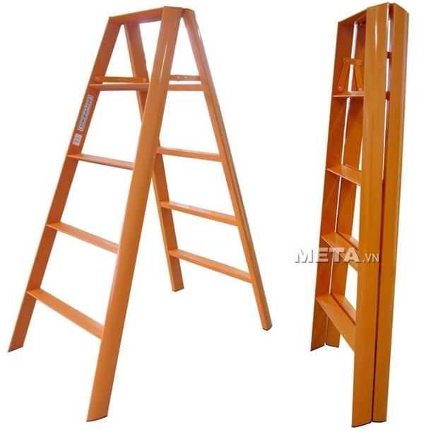 Thang nhôm chữ A Đài Loan 10 bậc Advindeq AV305 (Orange)
