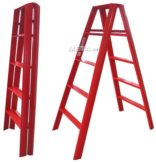 Thang nhôm chữ A Đài Loan 10 bậc Advindeq AV305 (Red)
