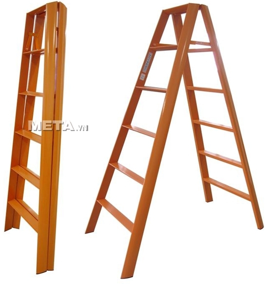 Thang nhôm chữ A Đài Loan 12 bậc Advindeq AV306 (Orange)