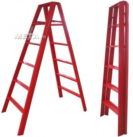 Thang nhôm chữ A Đài Loan 12 bậc Advindeq AV306 (Red)