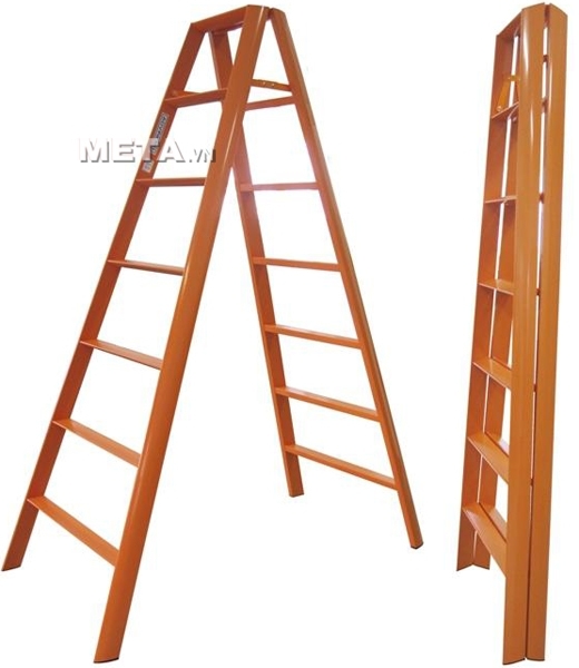 Thang nhôm chữ A Đài Loan 14 bậc Advindeq AV307 (Orange)