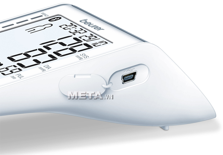 Cổng kết nối dữ liệu của máy đo huyết áp bắp tay Bluetooth Beurer BM85