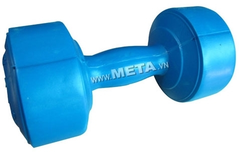 Tạ tay nhựa 6kg dùng tập thể hình tại nhà.