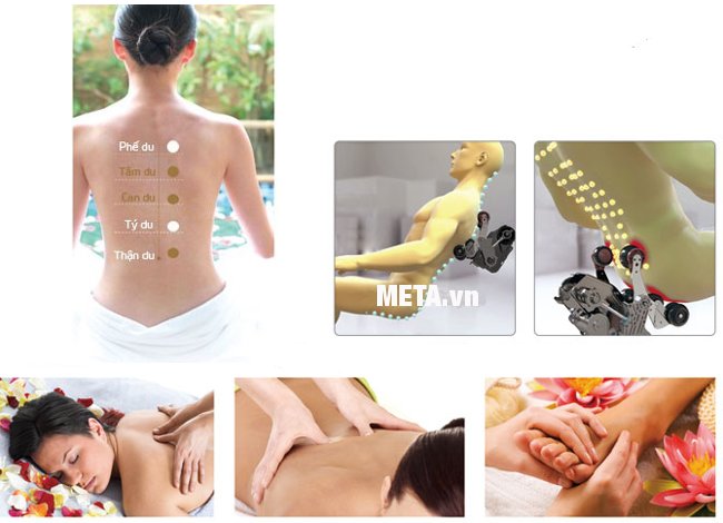 Ghế massage toàn thân Maxcare Max-4D cho khả năng định vị huyệt đạo với độ chính xác cao nhấ