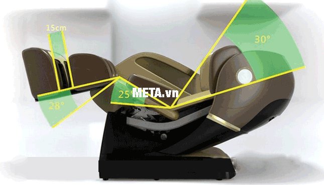 Ghế massage toàn thân Maxcare Max-4D thư giãn với tư thế không trọng lực 