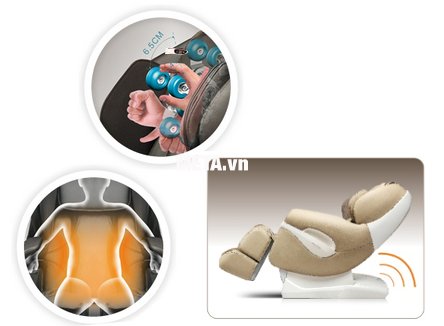 Ghế massage toàn thân Maxcare Max-686 kéo giãn phần lưng 