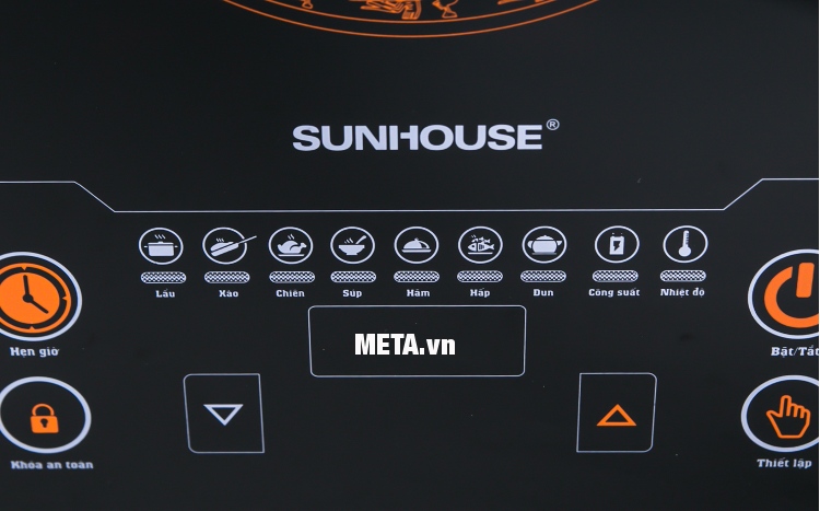 Bảng điều khiển của bếp điện từ Sunhouse SHD6863