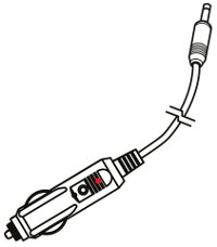 Jack nối dùng trong ô tô của máy xông khí dung cầm tay Rossmax NH60.