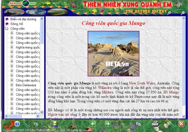 Thiên nhiên xung quanh em giúp bé học về các địa danh, danh lam thắng cảnh.