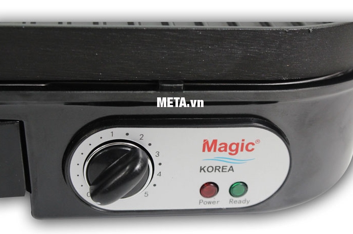 Vỉ nướng điện Magic Korea A-24 có 5 mức điều chỉnh nhiệt độ.