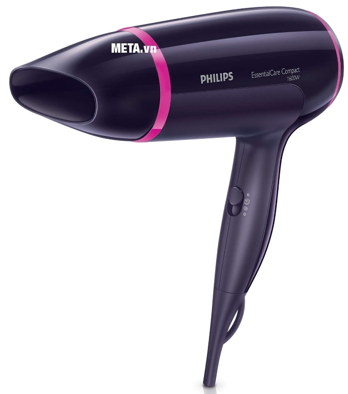 Máy sấy tóc Philips BHD002 thiết kế vỏ máy bằng nhựa ABS vô cùng sáng bóng.