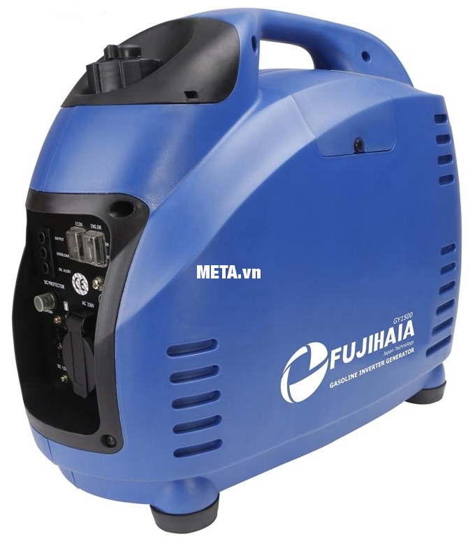 Máy phát điện biến tần kỹ thuật số Fujihaia GY1500 có tay cầm dễ dàng di chuyển.