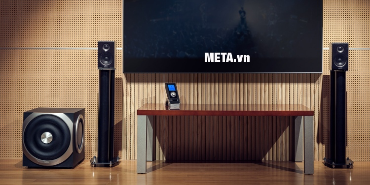 Loa 2.1 Edifier S730 giúp phòng khách của gia đình thêm sang trọng hơn.