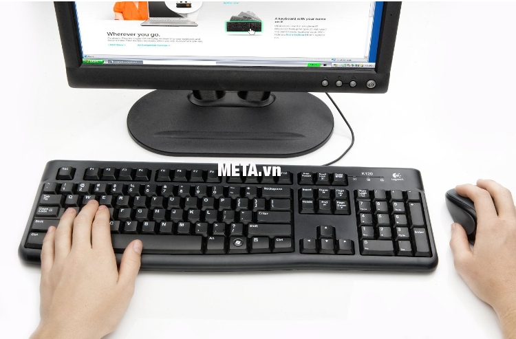 Bàn phím Logitech K120 có kiểu dáng thời trang