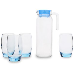 Bộ bình ly thủy tinh 5 món Rotterdam Ice Blue Luminarc - J1799